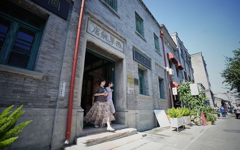 西单饭店旧址焕新亮相。新京报记者 薛珺 摄